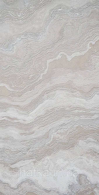 Шпалери вініл на флізеліні AdaWall Roka 1.06х10 під камінь мармур структурні беж золото срібло 3д 23102-3 Київ - фото 2