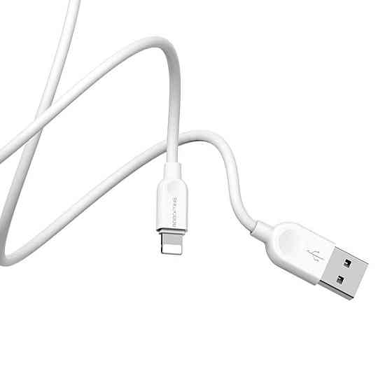 Кабель BOROFONE BX14 USB - iPhone 2.4A, 1m, PVC, TPE разъемы, цвет белый BX14L1W Одесса