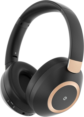 Бездротові навушники EAORUL 30H Bluetooth 5.3, ANC, до 100 год, 40 мм, мікрофон, USB-C, AUX 3,5 мм, чорні Київ