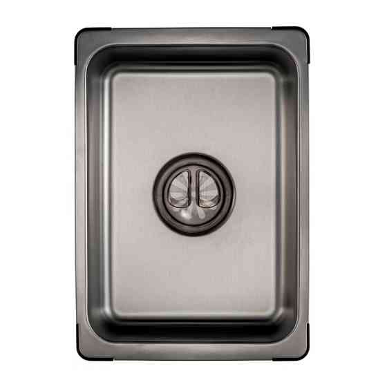 Комплект мойка из нержавеющей стали Mixxus MS7546-Set-01 Micro Decor Graphite 3.0/0.8, графит Харьков