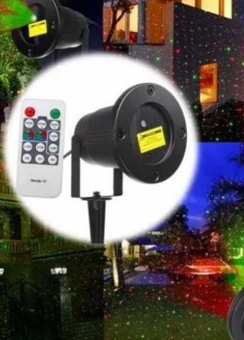 Вуличний проектор з пультом Star Shower light laser металевий корпус. Київ - фото 2