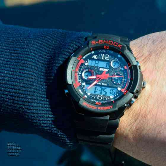 Чоловічий спортивний годинник Skmei S-Shock 0931 Red Вінниця