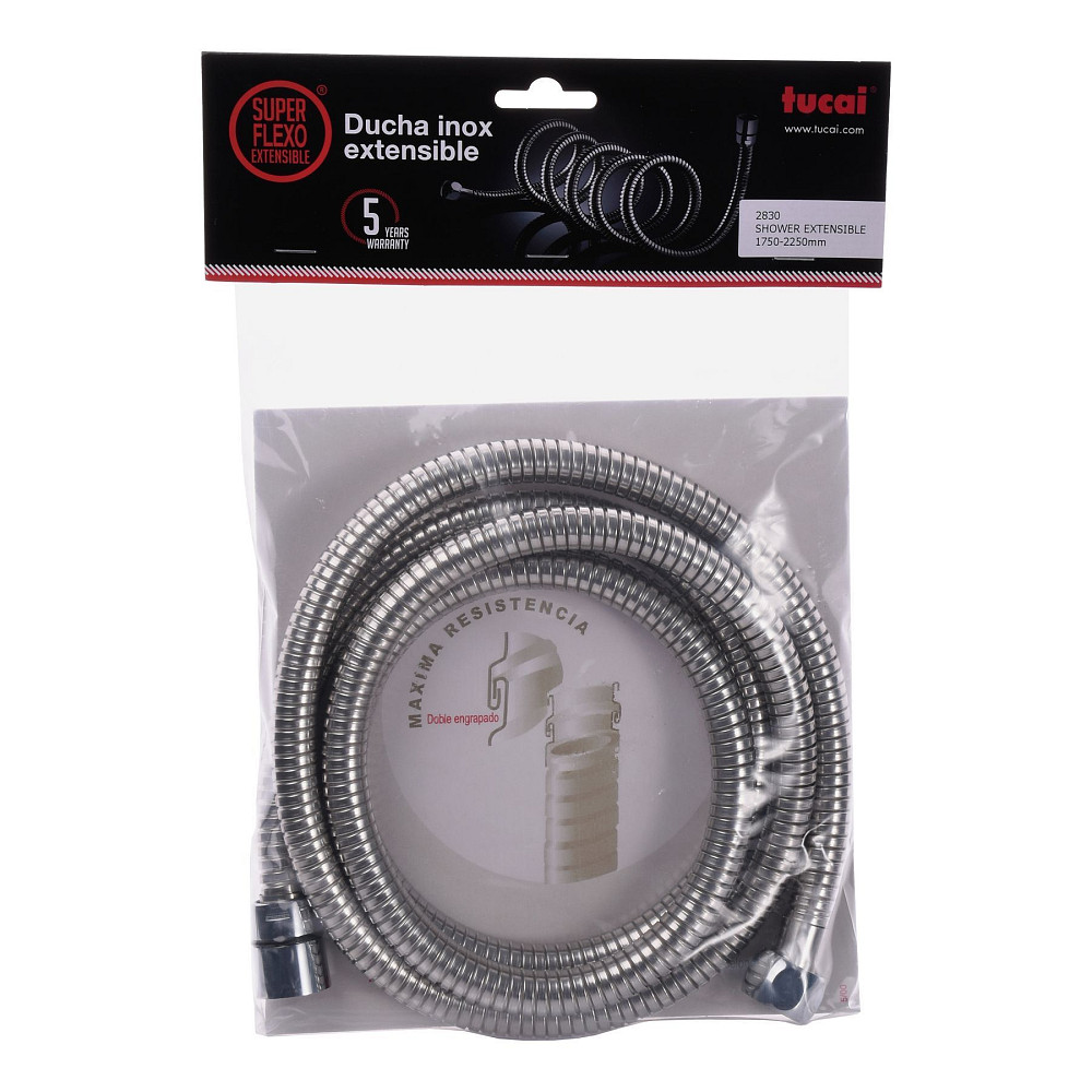 Шланг душовий TUCAI FlexoInoxExtensible 175-225см (2830) Тернопіль - фото 1