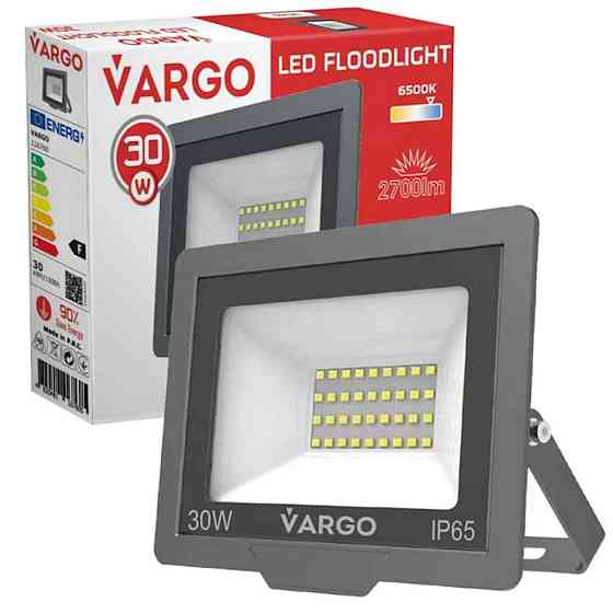 Прожектор світлодіодний 30W 6500K 2700lm NOVA (V-116760) ТМ VARGO Київ