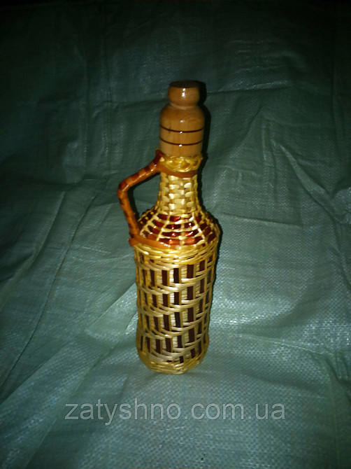 Пляшка плетена на 0,5 л Київ - фото 5