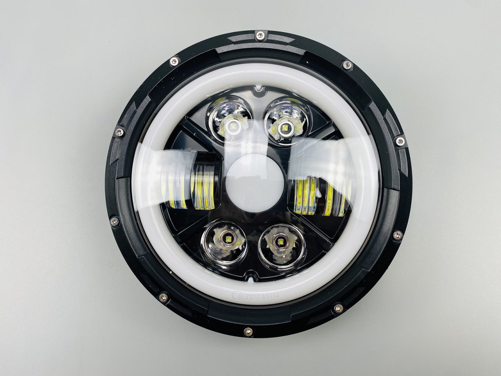 Світлодіодна фара кругла LED 65W лампа для модифікованого світла, Автомобільні світлодіодні фариУниверсальная Фара Головного Свет Мукачево - фото 1