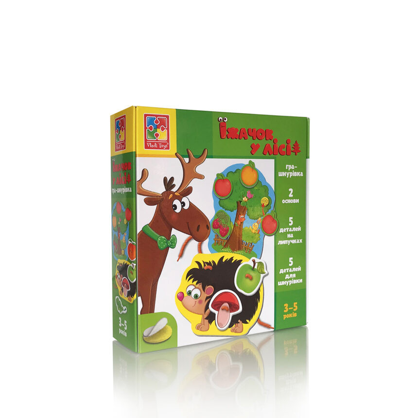 Игра-шнуровка с липучками 