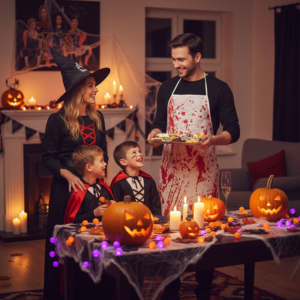 Кривавий фартух м'ясника 70х60 см,MA-21-772 SBR Київ - фото 2