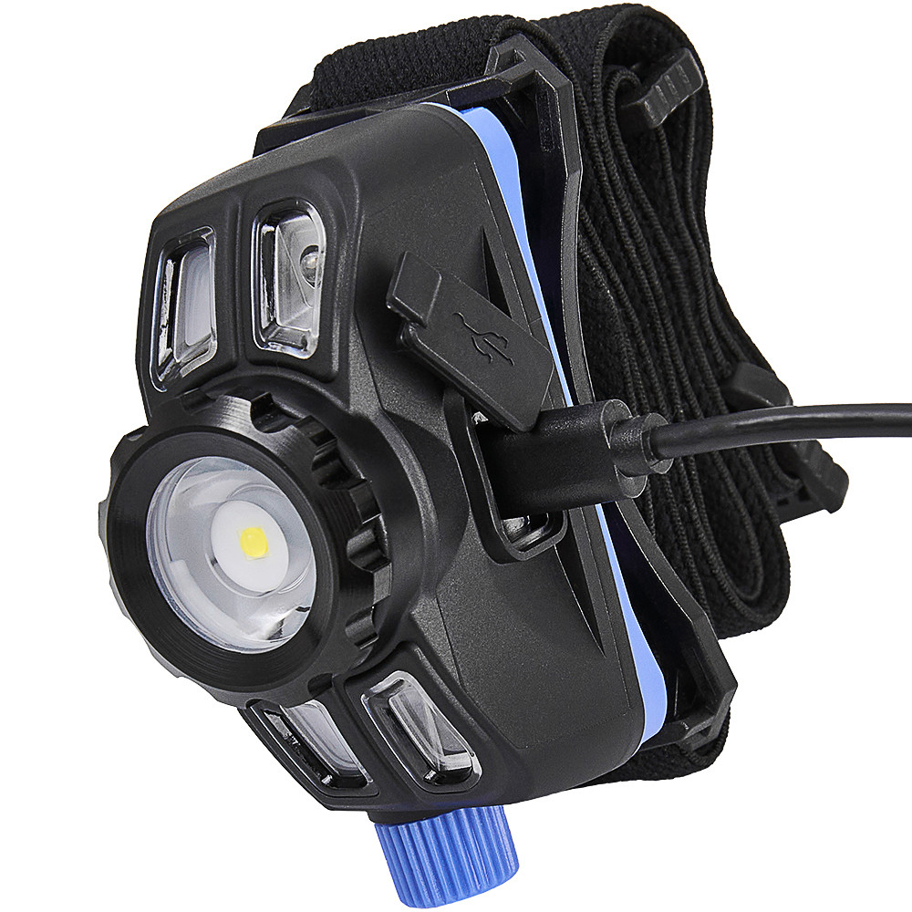 Ліхтар налобний Brevia 400Lm, 5W LED, Zoom, Sensor, 1400mAh Львів - фото 5