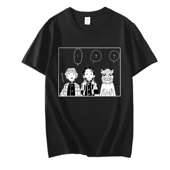 Футболка для хлопчика з аніме принтом Клинок Розсікаючий Демонів оверсайз (зріст від 165 до 180) Чорний AnimeT1006m Дніпро