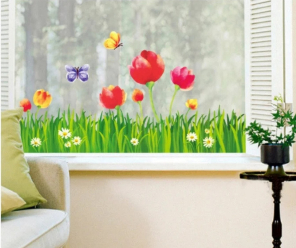 Наклейка декоративна Тюльпани Київ - фото 7