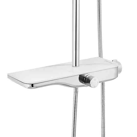 Душова система зовнішнього монтажу Kroner KRP Armada з виливом - W065 хром/біла Київ