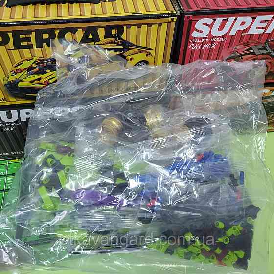 Конструктор машинка Ламборгини суперкар 470 деталей в контейнере Technic J 2007 C зеленый Хмельницкий