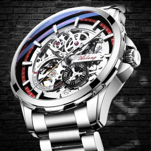 Чоловічий наручний годинник Ailang Sceleton Вінниця - фото 3