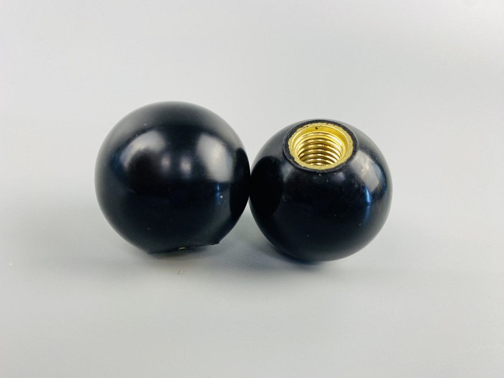 Наконечник важеля універсальний М10, D32 (шар чорний), латунна втулка різь внутрішня М10 Мукачево - фото 8