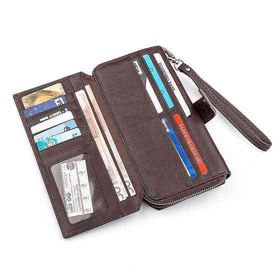 Гаманець жіночий ST Leather 18457 (SТ228) з натуральної шкіри Коричневий Київ