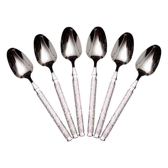 Ding Lanfang Набір столових ложок 6 штук з нержавіючої сталі 21 (см) Срібло HP-8-33 Коломия