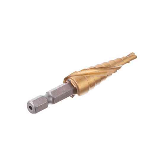 Свердло ступінчасте по металу, спіральне, 4-12 мм, HEX INTERTOOL SD-5836 Київ