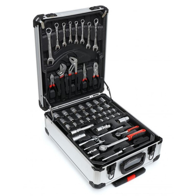 Професійний набір інструментів Tools Set KRAFFTEC у валізі з тріскачкою із 408 предметів ZY-61 Львів - фото 13