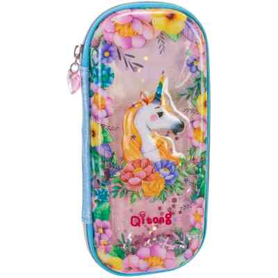 Пенал Cool For School аквариумный 1 отделение с органайзером голубой (QT-5753-Blue) Винница