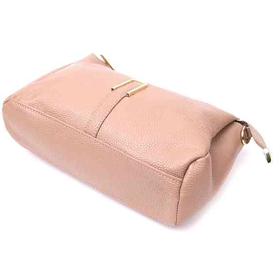 Оригінальна сумка через плече з натуральної шкіри Vintage 22289 Бежева Київ