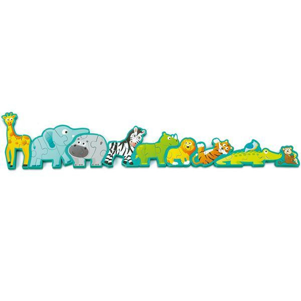 Деревянный пазл-алфавит Hape Парад зверей 26 эл. (E1627) Харьков - изображение 10