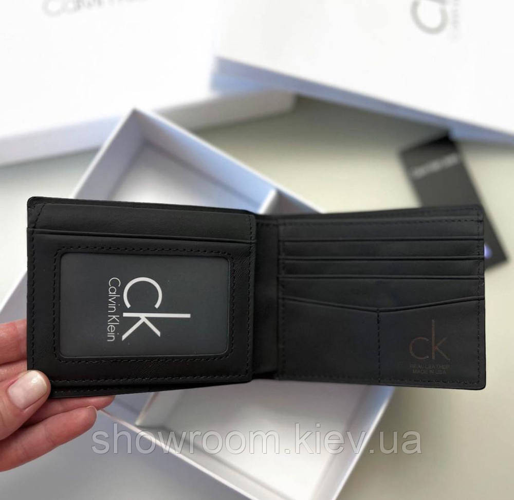 Чоловіче брендове портмоне Carbon чорний Київ - фото 4