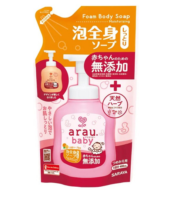 Гель-піна для купання малюків зволожуючий змінний блок Arau Baby 400 мл Київ - фото 1
