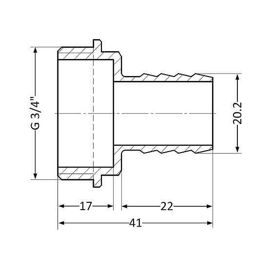 Штуцер Thermo Alliance Standart 20х3/4" НР SD4272020 Київ