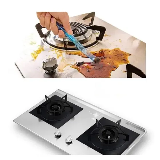 Комплект защитных тефлоновых накладок для газовой плиты из антипригарным покрытием Local House черный Коломия