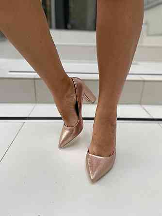 Comer Туфлі жіночі COMER шампань еко-шкіра каблук 8см 39р (3224) Коломия