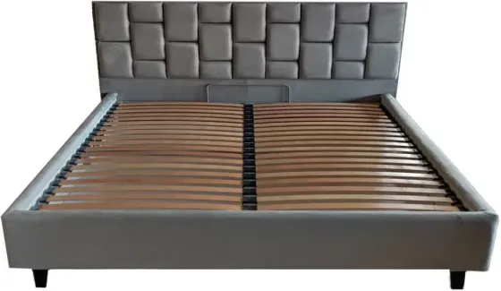 Кровать BNB Двуспальная Royal Comfort 160 x 200 см на ножках С подъемным механизмом и нишей для белья Серый Киев