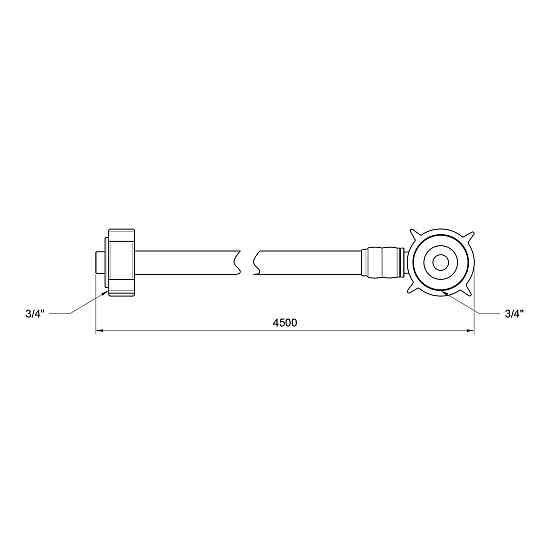 Шланг залив Thermo Alliance Standart для стиральной машины 450 см SD095W450 Киев