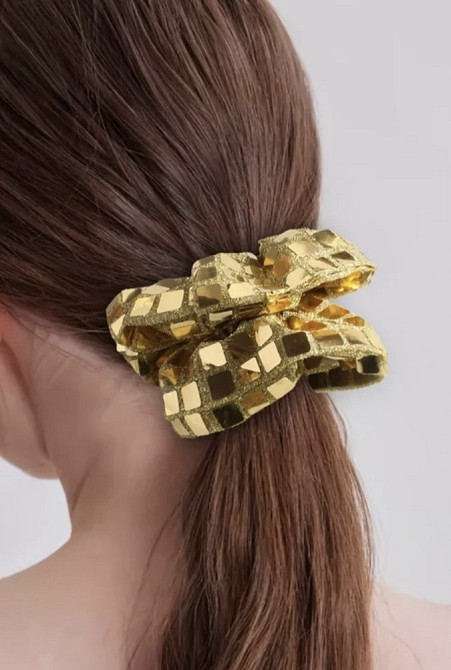 Гумка для волосся срібляста Золотистий Смела - изображение 2