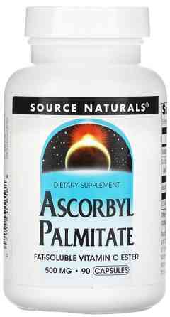 Аскорбіл пальмітат Source Naturals Ascorbyl Palmitate 500 мг 90 капсул Київ