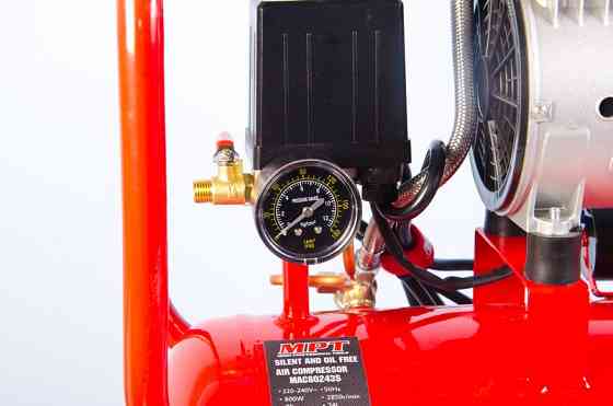 MPT Компресор безшумний MPT PROFI OIL FREE 24 л 800 Вт 1450 об/хв 7 атм мідна обмотка MAC80243S Коломия