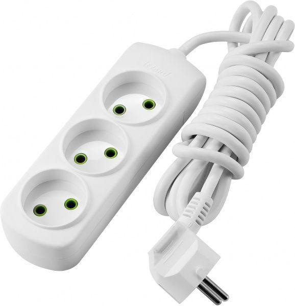 Подовжувач LETITIA без заземлення 3 входи 2 метри Lezard Харків - фото 1