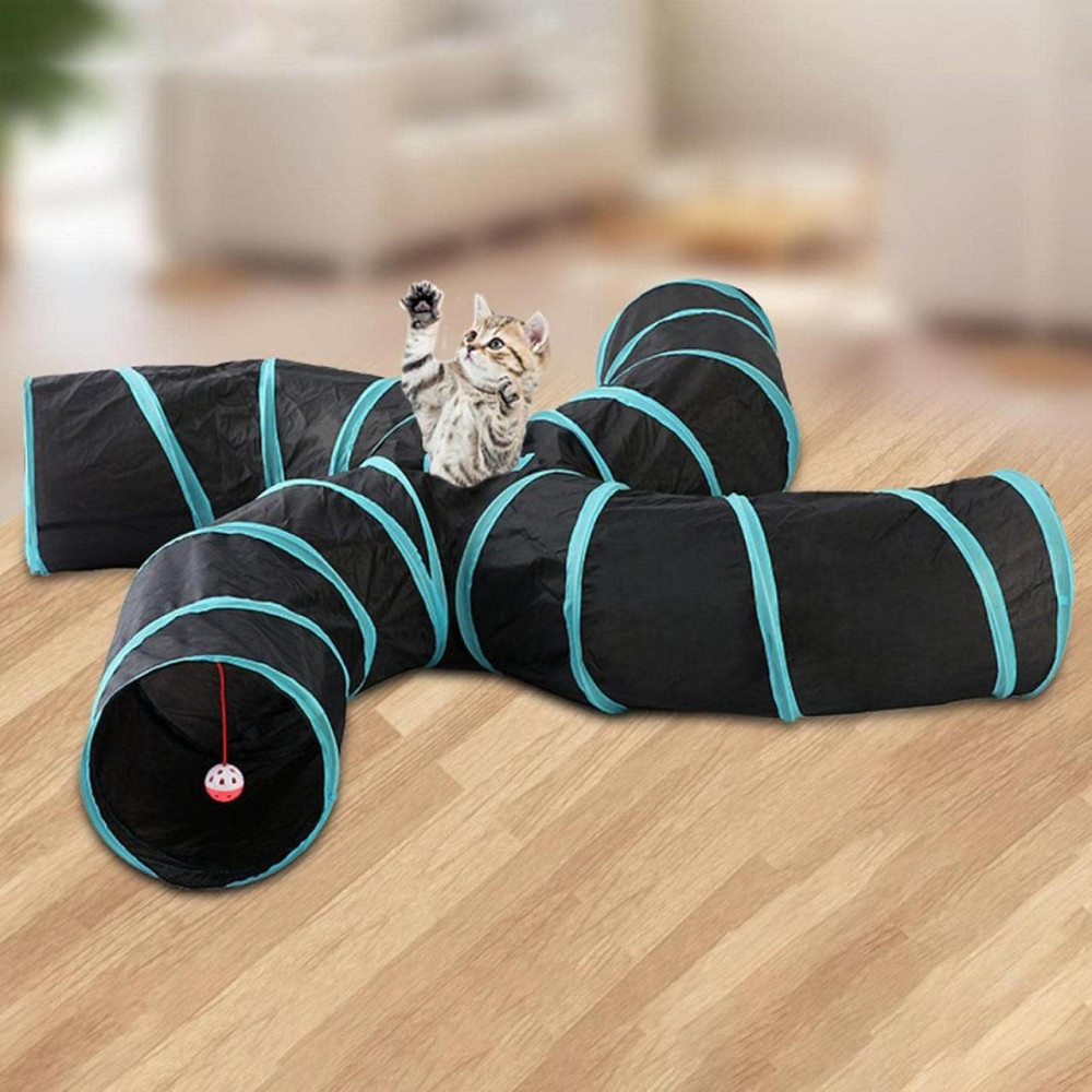 Игровой складной тоннель для кошек с игрушкой Киев - изображение 1