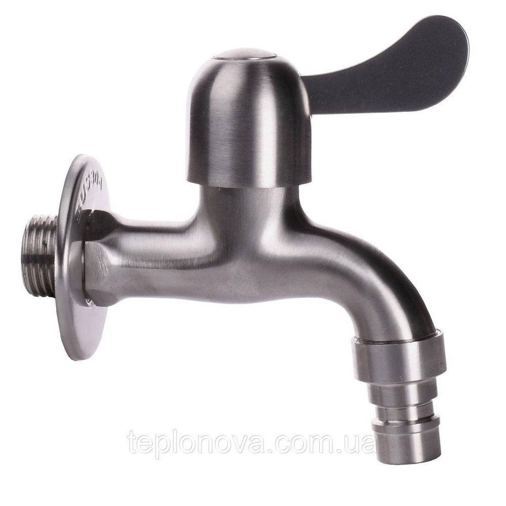 Кран кульовий поливальний Q PROFESSIONAL 1/2| NV-QP3003 SUS304 неіржавка сталь Чернівці - фото 1