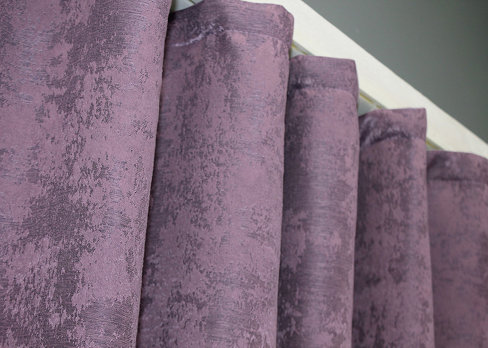 Комплект коротких штор VR-Textil Жаккард Sultan XO № 1145ш Фиолетовый 130х170 см 2 шт (35-0236) Киев - изображение 8