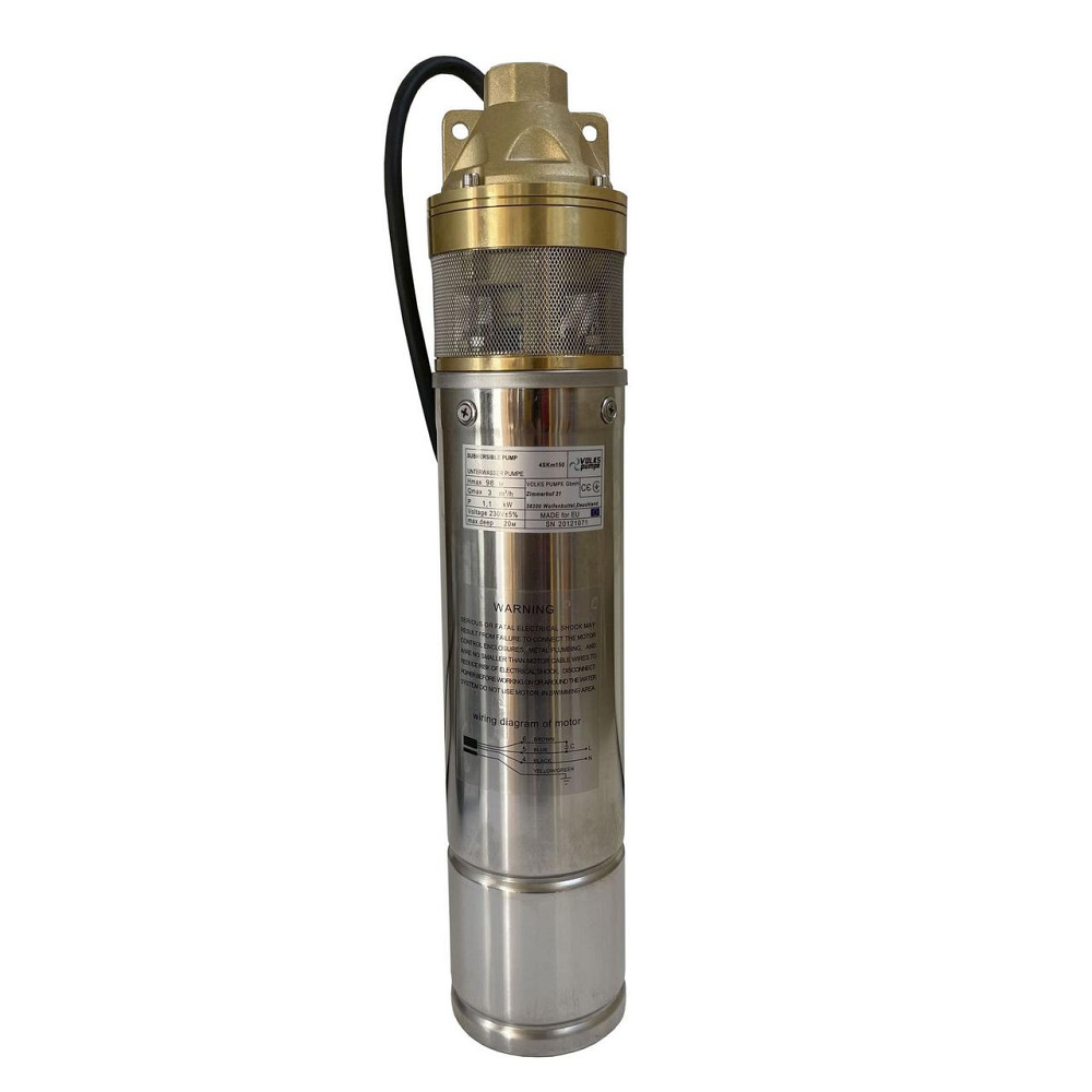 Насос скважинный вихревой VOLKS pumpe 4SKm150 1,1кВт + кабель 15м и пульт (000013432) Киев - изображение 4
