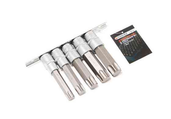 Набір головок-біт 5пр. 1/2" Torx 6-променевих (Т60, Т70, Т80, Т90, Т100; L-100мм) на планці Одеса