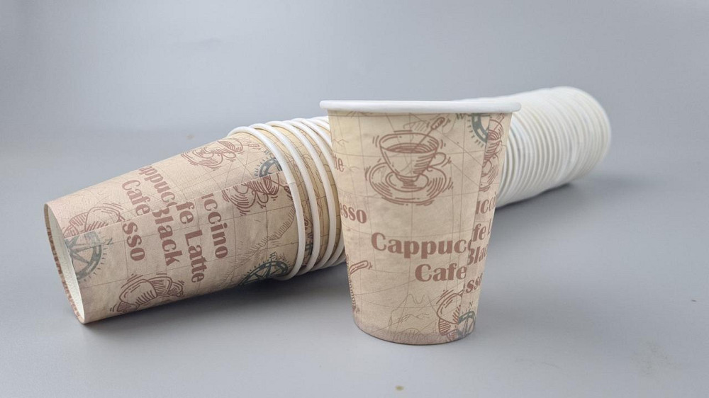 Стакан паперовий 175 мл Юніта Чашка з круасаном h7 (50 шт.) Харків - фото 1