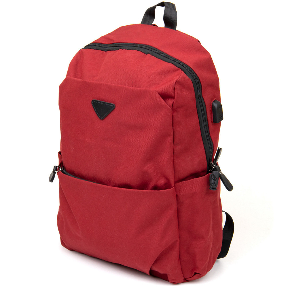 Рюкзак текстильный smart унисекс Vintage 20627 Малиновый Киев - изображение 1