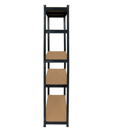 Стеллаж металлический (150 х 70 х 30 см) 5 полок, Черный Киев