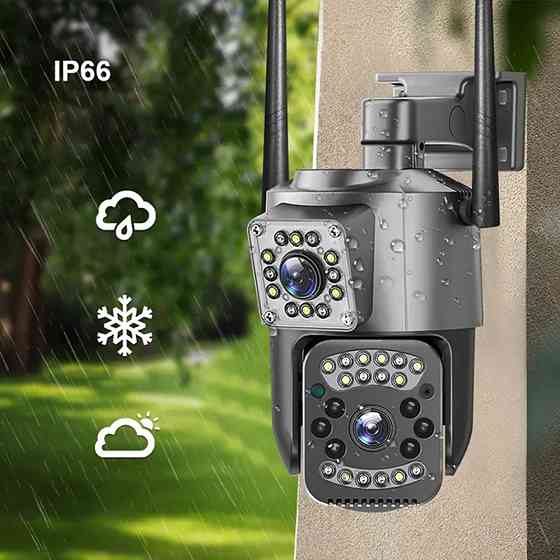 Уличная IP камера на 2 обьектива 4 Мп,SC03 V380pro,под сим карту 4G SBR Киев