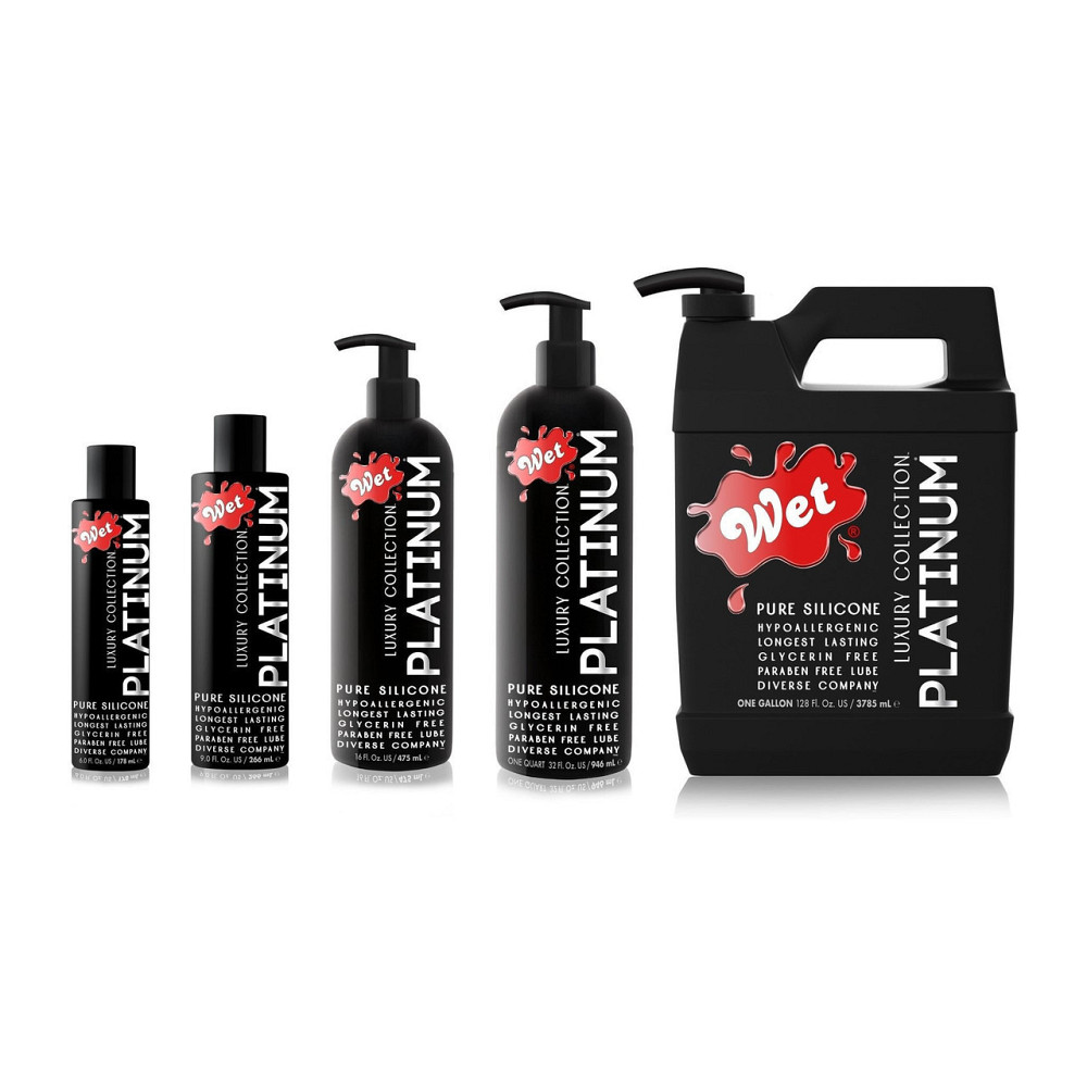 Лубрикант на силиконовой основе WET Platinum One Gallon 3785 мл Sex Aura Киев - изображение 5