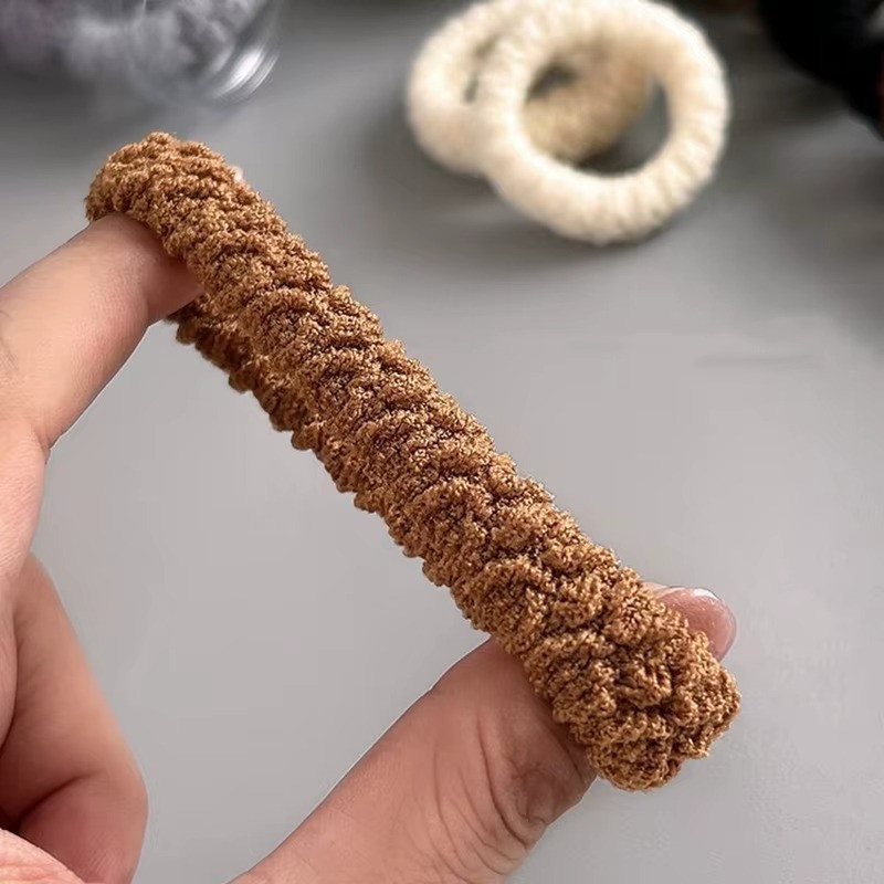 Набір жіночих гумок для волосся, пучків, хвостів м'які 6 шт, міцні, спандекс еластичні, однотонні різнокольорові Кам'янець-Подільський - фото 6