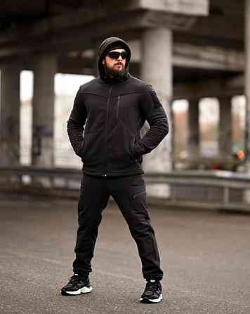 Флісовий спортивний тактичний костюм TARANTUL black ТР6551 Одеса