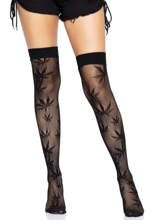 Панчохи Leg Avenue 420 Net thigh highs Black Львов